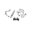 Scorpion Predator Resonated GPF Back System - Black ceramic 83mm Daytona trims - Cupra Leon 300 VZ3 2.0 TSI - SST024DC