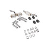 Scorpion Resonated cat/gpf back system Carbon fibre quad Ø114mm Ascari trims - Audi S3 2.0T 8Y Quattro (Saloon) GPF Model - SAU131CF