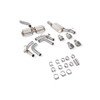 Resonated cat/gpf back system & electronic valves - Polished quad 114mm Daytona trims - Audi S3 2.0T 8Y Quattro (Saloon) GPF Model - SAU130