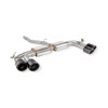 Scorpion Non-res cat/gpf back system & electronic valves - Carbon fibre quad 114mm Ascari trims - Audi S3 2.0T 8Y Quattro (Saloon) GPF Model - SAUS130CF