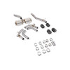 Scorpion Non-res cat/gpf back system & electronic valves - Carbon fibre quad 114mm Ascari trims - Audi S3 2.0T 8Y Quattro (Saloon) GPF Model - SAUS130CF