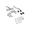 Scorpion Non-res cat/gpf back system & electronic valves - Black ceramic coated quad 114mm Daytona trims - Audi S3 2.0T 8Y Quattro (Saloon) GPF Model - SAUS130C