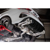 Scorpion Non-res cat/gpf back system - Polished quad 114mm Daytona trims - Audi S3 2.0T 8Y Quattro (Saloon) GPF Model - SAUS131