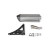 Scorpion Serket Parallel Slip-On - Brushed Stainless Steel Sleeve - Royal Alloy GP 125 MT EURO 5+