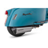 Scorpion Serket Parallel Slip-On - Brushed Stainless Steel Sleeve - Royal Alloy GP 125 MT EURO 5+