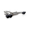 Scorpion Half System with valves - Black Ceramic quad 114mm Daytona trims - X3M Pre LCI Incl. Competition - 2019>2021 - SBM090C