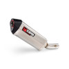 Scorpion Serket Parallel Slip-on - Brushed Stainless Steel Sleeve - Honda Transalp XL750 -  RHA201SEO