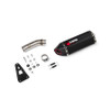 Scorpion Serket Parallel Slip-on - Black Ceramic Coated Sleeve - Honda Transalp XL750 - RHA201BCER