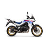 Scorpion Serket Parallel Slip-on - Black Ceramic Coated Sleeve - Honda Transalp XL750 - RHA201BCER