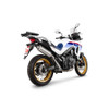Scorpion Factory Oval Slip-on - Brushed Stainless Steel Sleeve - Honda Transalp XL750 - EHA204SEO