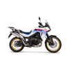 Scorpion Factory Oval Slip-on - Brushed Stainless Steel Sleeve - Honda Transalp XL750 - EHA204SEO