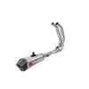 Scorpion Red Power Full System - Brushed Stainless Steel Sleeve - YZF R7 Euro 5+ 26 > - RYA137SYSSEO