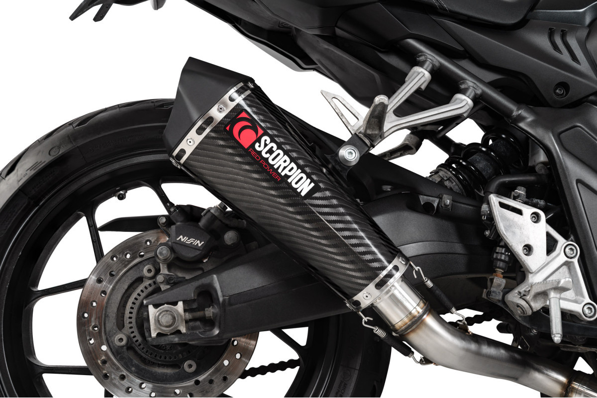 Scorpion Serket Taper Full System Carbon Fibre Trim - CBR650 R