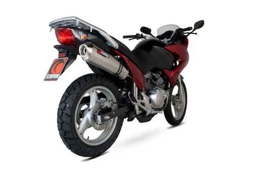 Scorpion Factory Oval Slip-on - Polished Stainless Steel Sleeve - XL125 Varadero - 2007 - 2017 - EHA94SEO Scorpion Factory Oval Slip-on - Polished Stainless Steel Sleeve - XL125 Varadero - 2007 - 2017 - EHA94SEO