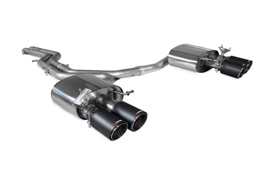 Scorpion Non-resonated half system - Audi S4 B9 Quattro 3.0T V6 Avant, Saloon/Sedan - 2017 - 2019 - SAUS088CF Scorpion Non-resonated half system - Audi S4 B9 Quattro 3.0T V6 Avant, Saloon/Sedan - 2017 - 2019 - SAUS088CF