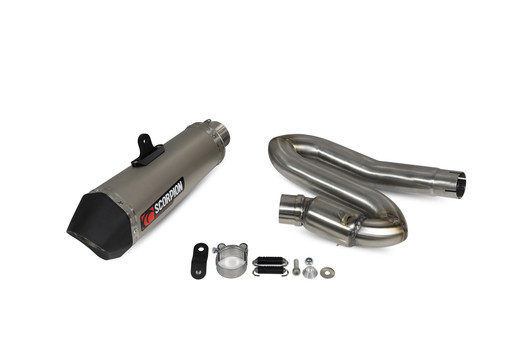 Scorpion Serket Taper Slip-on Titanium Sleeve - Street Triple 765 R / RS - 2020 - 2021 - RTR89TEO Scorpion Serket Taper Slip-on Titanium Sleeve - Street Triple 765 R / RS - 2020 - 2021 - RTR89TEO