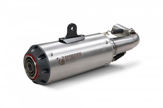 Scorpion Red Power Slip-on Brushed Stainless Steel Sleeve - MSX 125 - 2021 - PHA199SEO Scorpion Red Power Slip-on Brushed Stainless Steel Sleeve - MSX 125 - 2021 - PHA199SEO