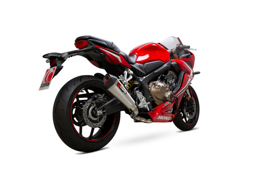 Scorpion Serket Taper Full System Brushed Stainless Steel Sleeve - CBR650 R - 2021 - RHA197SYSSEO Scorpion Serket Taper Full System Brushed Stainless Steel Sleeve - CBR650 R - 2021 - RHA197SYSSEO