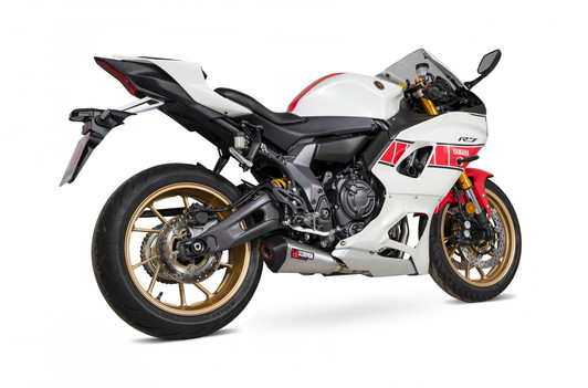 Scorpion Serket Taper Full System Brushed Stainless Steel Sleeve - YZF R7 - 2021 - RYA120SYSSEO Scorpion Serket Taper Full System Brushed Stainless Steel Sleeve - YZF R7 - 2021 - RYA120SYSSEO