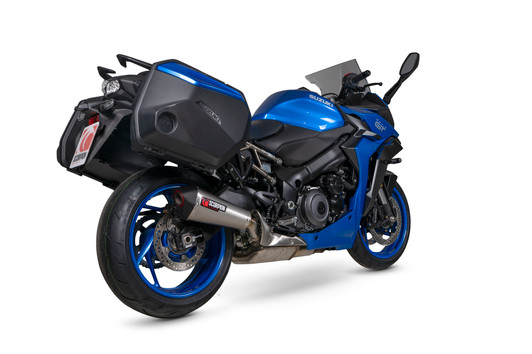 Scorpion Serket Taper Slip-on Brushed Stainless Steel Sleeve - GSX-S 1000 GT - 2022 - RSI127SEO Scorpion Serket Taper Slip-on Brushed Stainless Steel Sleeve - GSX-S 1000 GT - 2022 - RSI127SEO