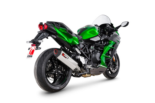Scorpion Serket Parallel Slip-on Stainless Steel Sleeve - Ninja H2 SX - 2022 - RKA147SEO Scorpion Serket Parallel Slip-on Stainless Steel Sleeve - Ninja H2 SX - 2022 - RKA147SEO