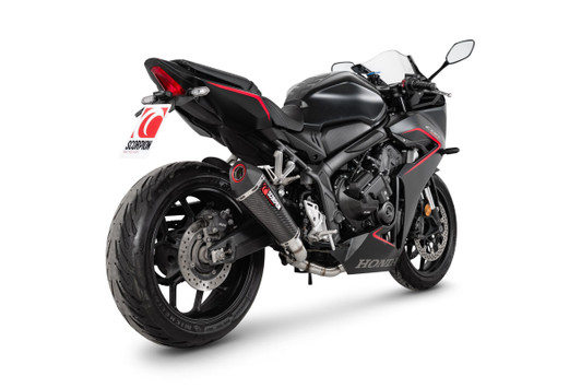 Scorpion Serket Taper Full System Carbon Fibre Trim - CBR650 R - 2024 > 2025 - RHA203SYSCEO Scorpion Serket Taper Full System Carbon Fibre Trim - CBR650 R - 2024 > 2025 - RHA203SYSCEO