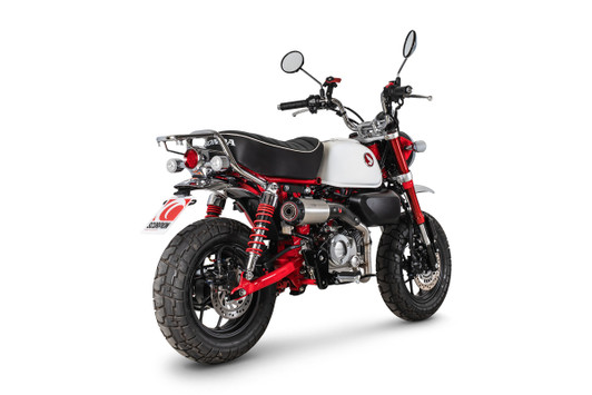 Scorpion Red Power Full System Brushed Stainless Steel Sleeve - Honda Monkey Euro 5 - 2025 - PHA205SYSSEO Scorpion Red Power Full System Brushed Stainless Steel Sleeve - Honda Monkey Euro 5 - 2025 - PHA205SYSSEO