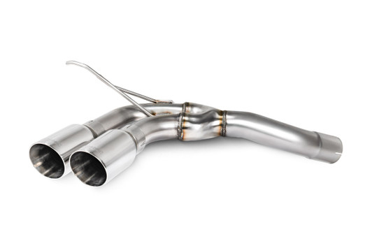 Scorpion Rear Silencer Delete - Polished Twin 90mm Daytona Trims - 2020> - SLR002 Scorpion Rear Silencer Delete - Polished Twin 90mm Daytona Trims - 2020> - SLR002