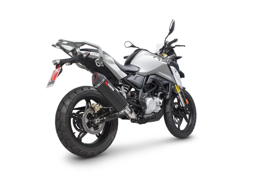 Scorpion Serket Parallel Full System Black Ceramic Coated Sleeve - BMW G310 R / G310 GS - 2016 - RBM78SYSBCER