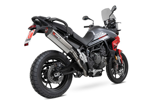 Scorpion Serket Parallel Slip-on Titanium Sleeve. (Fits with panniers) - Tiger 850 - 2021 - RTR92TEO