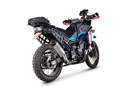 Scorpion Serket Taper Slip-on Brushed Stainless Sleeve  - 450 MT - 2024-2026 - RCF51SEO