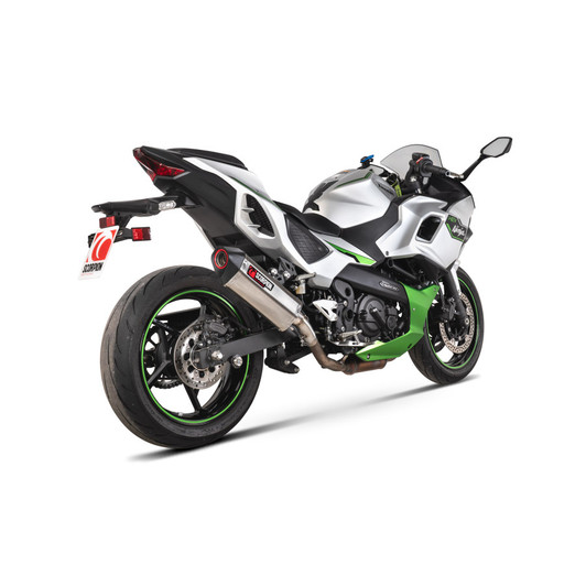 Scorpion Serket Parallel Slip-on - Brushed Stainless Sleeve - Ninja 7 Hybrid / Z7 Hybrid - RKA151SEO