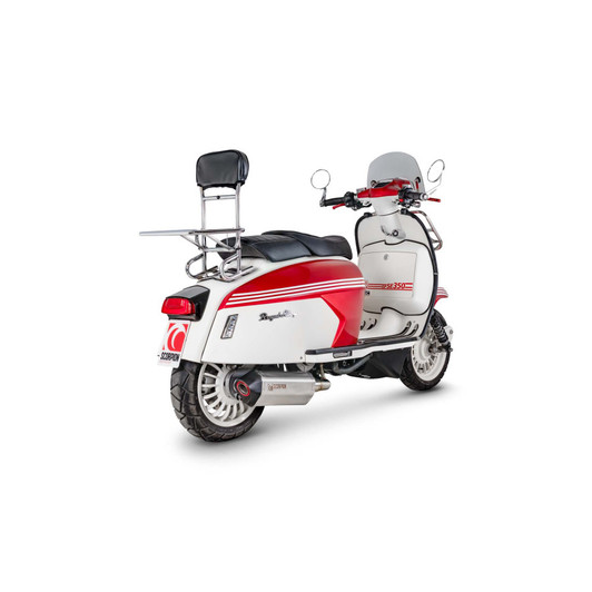 Scorpion Serket Parallel Full System - Brushed Stainless Steel Sleeve - Royal Alloy GP 350 S Euro 5+ - 2025-2026 - RRA109SYSSEO