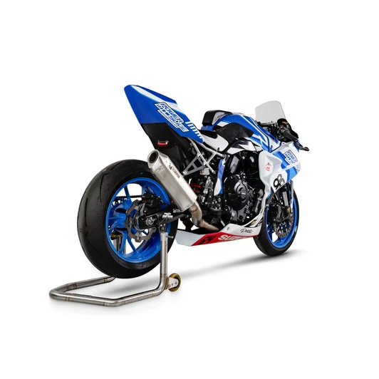 Scorpion Serket Parallel Full System Stainless Steel Sleeve  - GSX-8R (Solo Electronics Race System)  - 2024 - RSI132SYSSEO