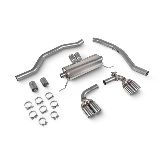 Scorpion Half system with electronic valve - Polished Daytona Trims with Valve - BMW G22 M440i (Non-GPF) - SBM121D