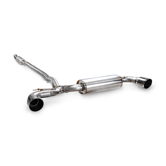 Scorpion Resonated Cat-Back System - 100mm Polished Daytona Trims - Mini Countryman F60 Cooper S All4 - SMN038