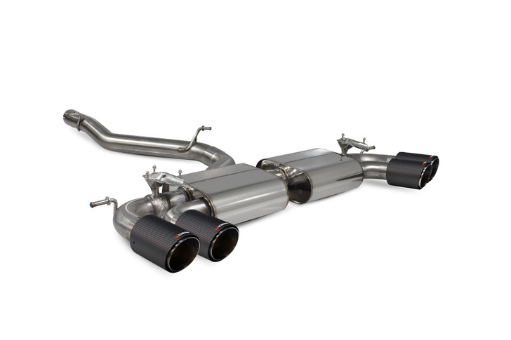 Scorpion Non-resonated cat/gpf-back system with valves Valved S3 3-Door/Sportback 8V 2013 - SAUS108CF