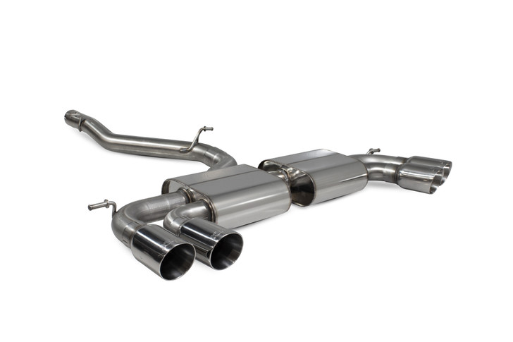 Scorpion Non-resonated cat/gpf-back system without valves Non-valved S3 3-Door/Sportback 8V 2013 - SAUS109