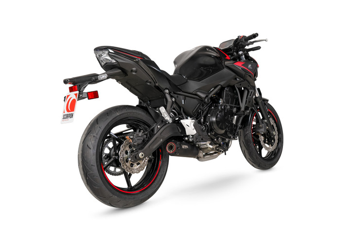 Scorpion Red Power Full System Black Ceramic Coated Sleeve  - Z650 - 2020 - PKA144SYSBCER