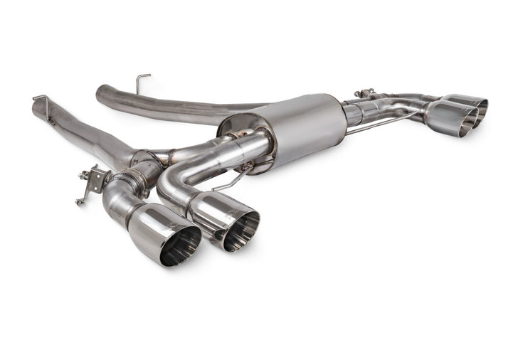 Scorpion GPF-Back (Half System) Valved with Polished Daytona Trims - F90 M5 Pre & Post LCI Incl.Comp - SBM114