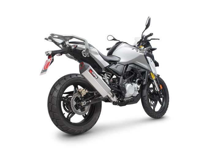 Scorpion Serket Parallel Full System Brushed Stainless Steel Sleeve - BMW G310 R / G310 GS - 2016 - RBM78SYSSEO