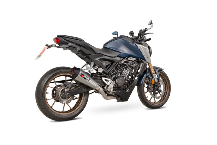 Scorpion Serket Taper Full System Brushed Stainless Steel Sleeve - Honda CB 125 R - Single lambda sensor models only - 2021 - RHA198SYSSEO