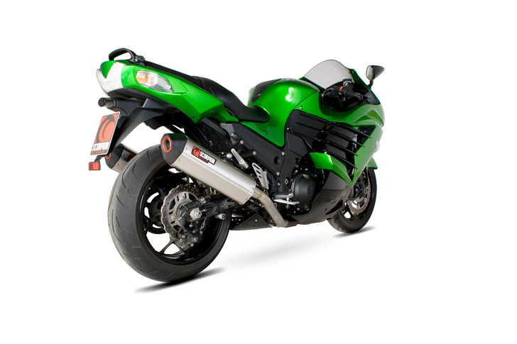 Scorpion Serket Parallel Slip-on (Pair) Brushed Stainless Steel Sleeve - ZZR1400 - 2012 - RKA91SEO