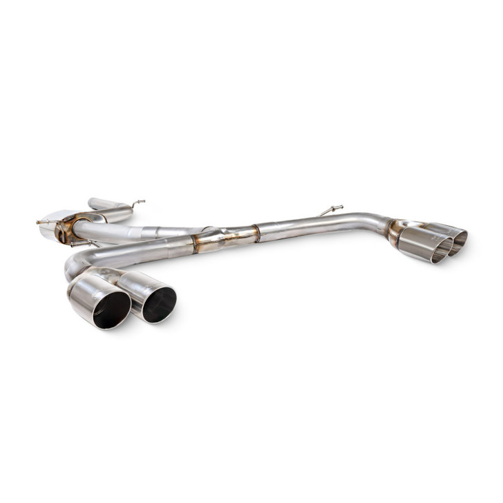 Scorpion Non-res GPF Back System - Polished 83mm Daytona trims - Cupra Leon 300 VZ3 2.0 TSI - SSTS023D