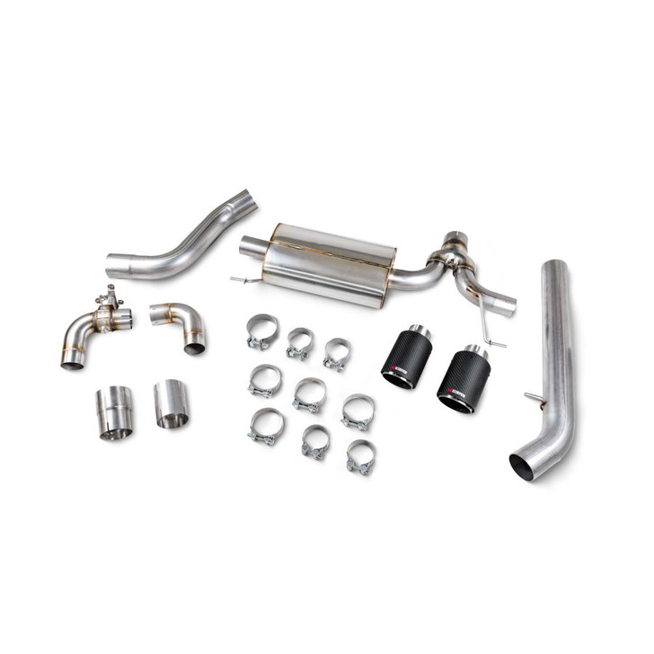 Scorpion GPF-Back system - Carbon Fibre 100mm Ascari trims - BMW G20 & G21 330I - SBM119CF