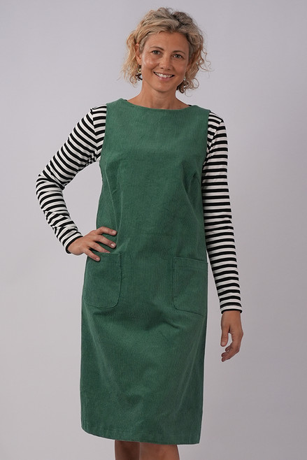 Susie dress | Green corduroy