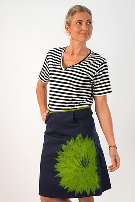 Sarah Skirt Short | Evergreen navy green