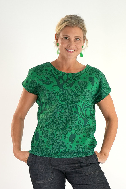 Tilly Top | Mikko emerald green