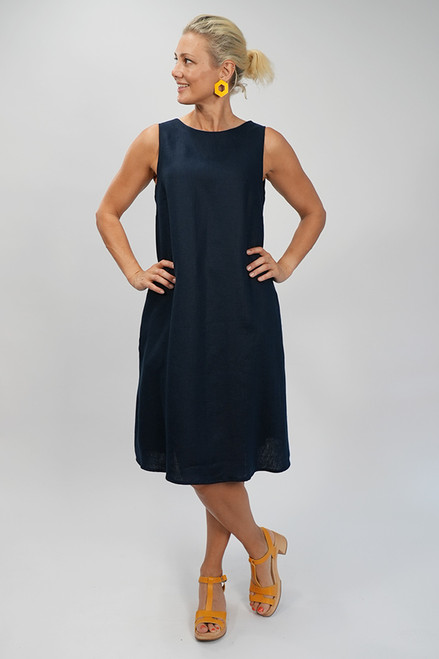 Louise Dress | Navy