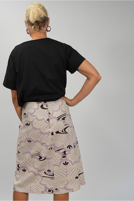 Heidi skirt long | Secret garden mauve/grape final sale